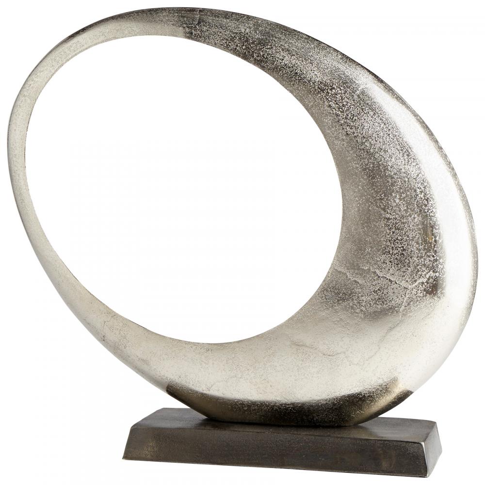 Clearly Through Sculpture Raw Nickel - Medium