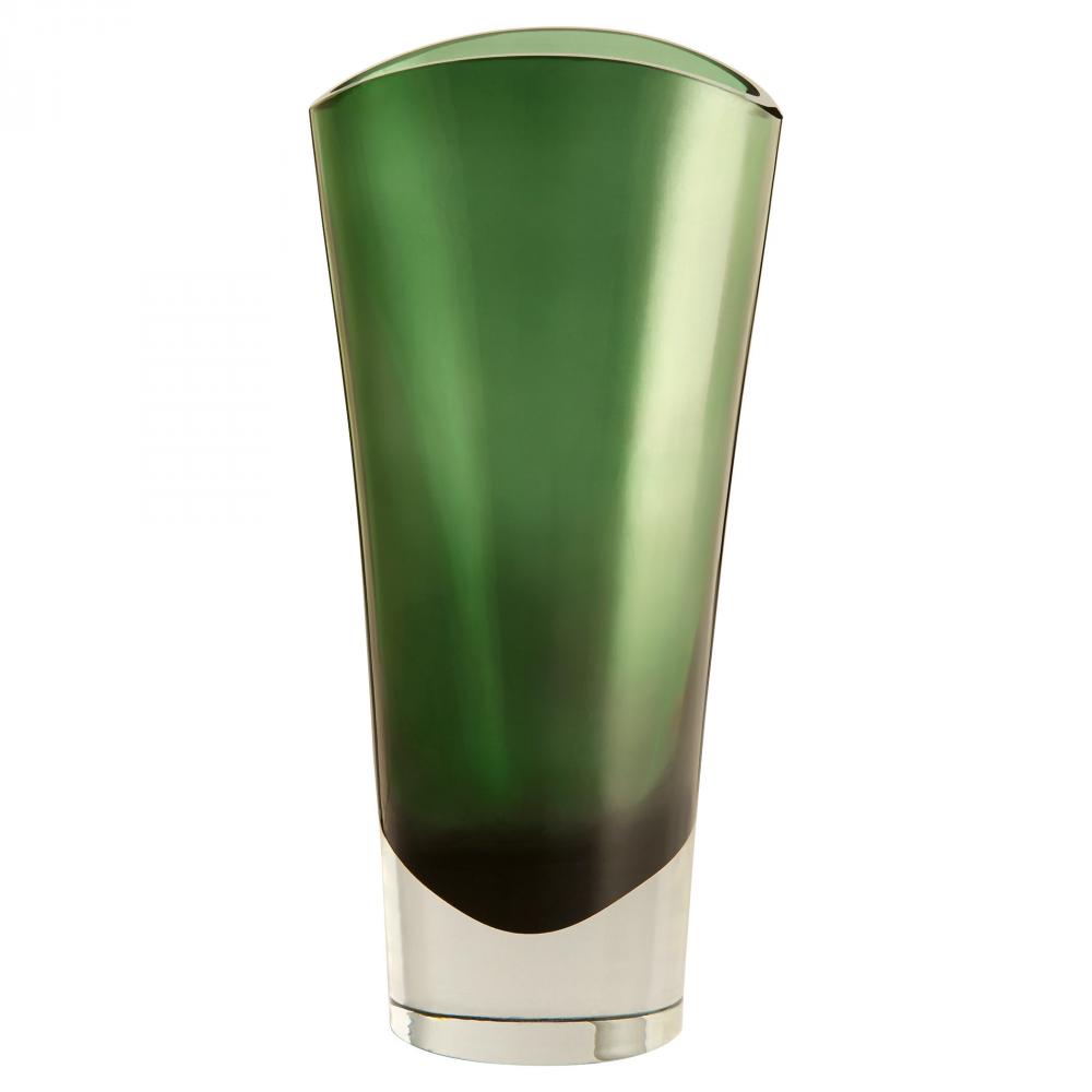 Muzo Vase Emerald Green Clear - Medium