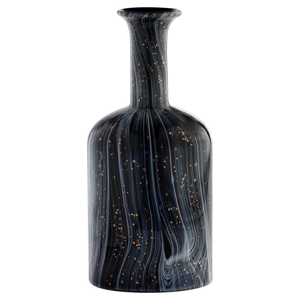 Infinity Vase Black Grey Gold - Medium