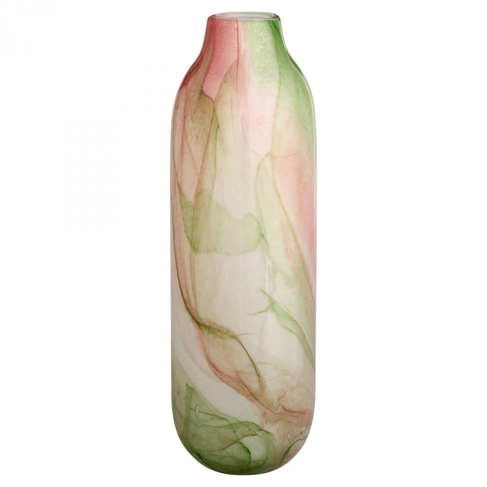 Fern Vase White Spring Green - Large