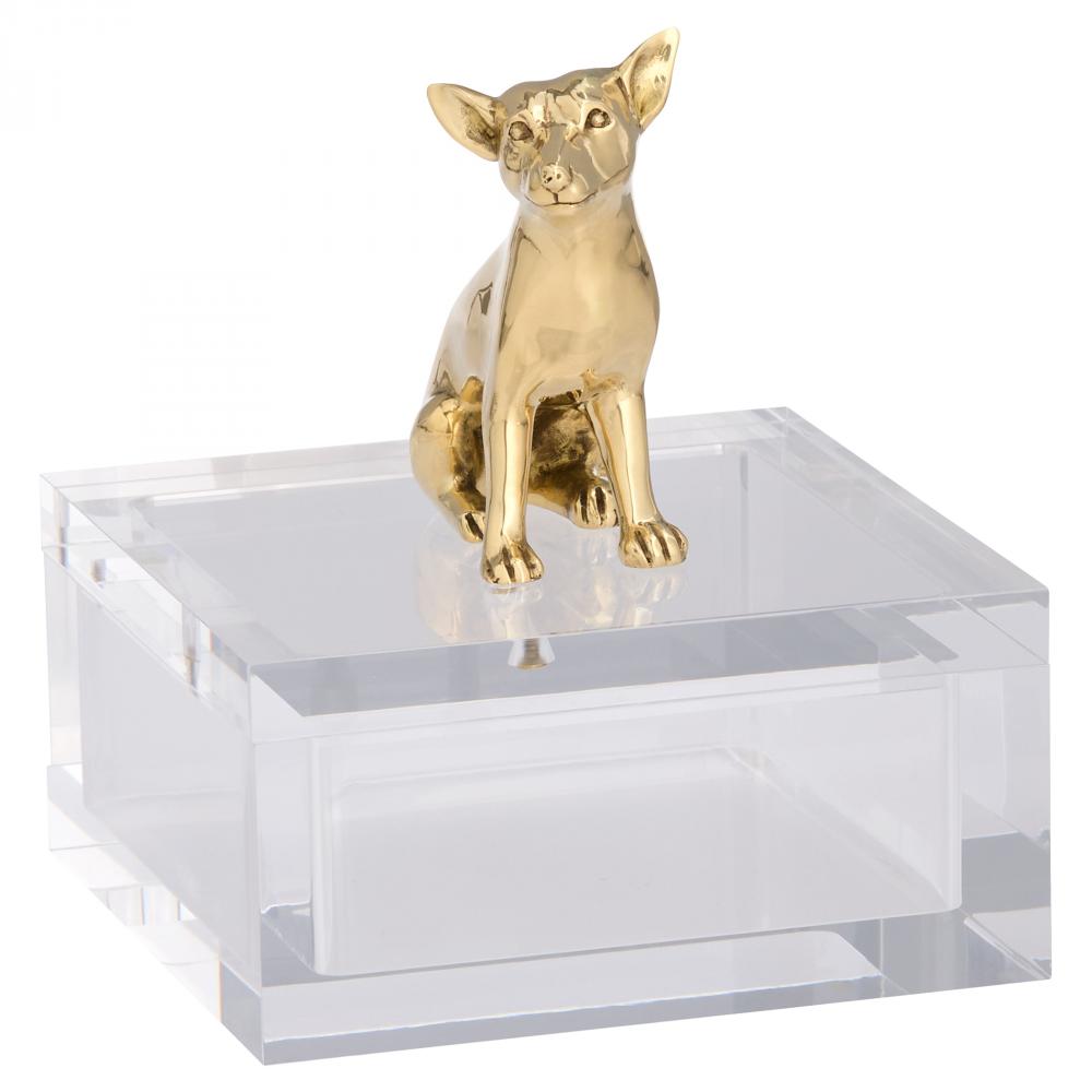 Lago Box Designed By Thom Filicia Clear Brass