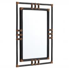 Cyan Designs 12006 - Kampanya Mirror Black Natural Rattan