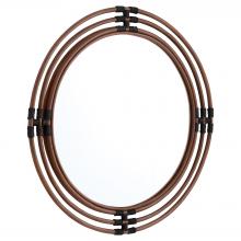 Cyan Designs 12007 - Concentrico Mirror Smoke Rattan Black