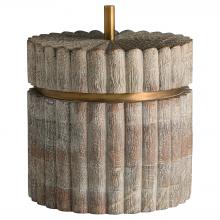 Cyan Designs 12021 - Zucca Box Distressed Taupe Brass - Wide