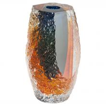 Cyan Designs 12051 - Halley Vase Blue Amber Clear - Large