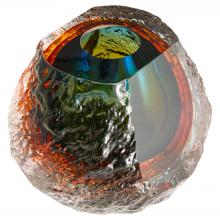 Cyan Designs 12052 - Halley Vase Blue Amber Clear - Small