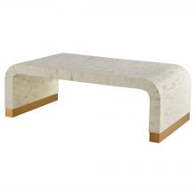 Cyan Designs 12114 - Cascada Cocktail Table Natural Bone Brass