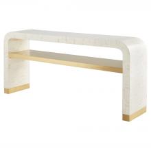 Cyan Designs 12223 - Cascada Console Table Natural Bone Brass
