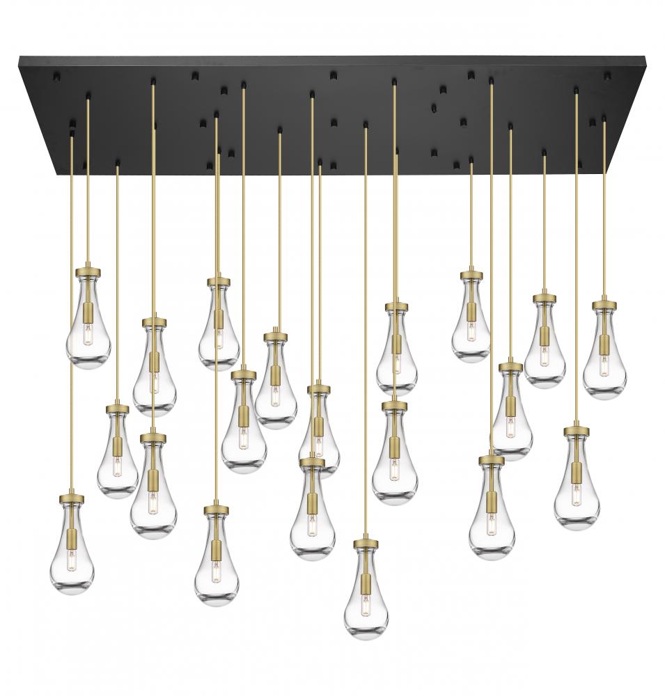 Owego - 21 Light - 71 inch - Brushed Polished Nickel - Multi Pendant