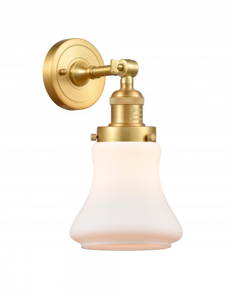 Bellmont - 1 Light - 7 inch - Satin Gold - Adjustable Sconce