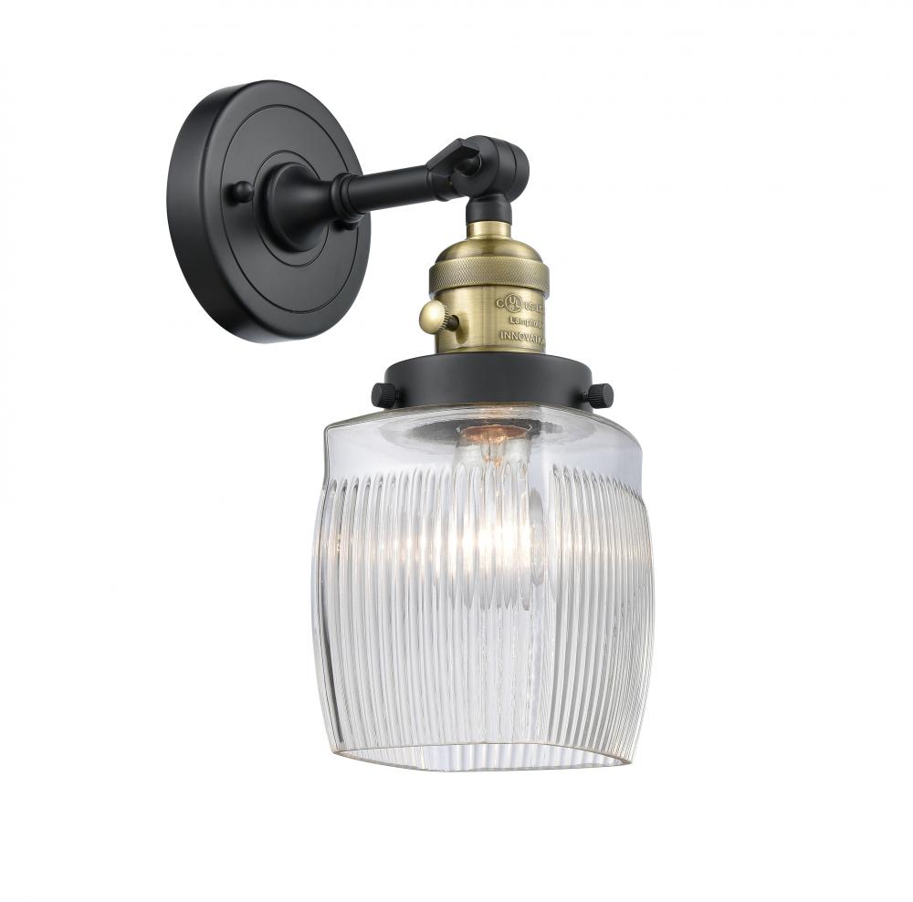 Colton - 1 Light - 6 inch - Black Antique Brass - Adjustable Sconce