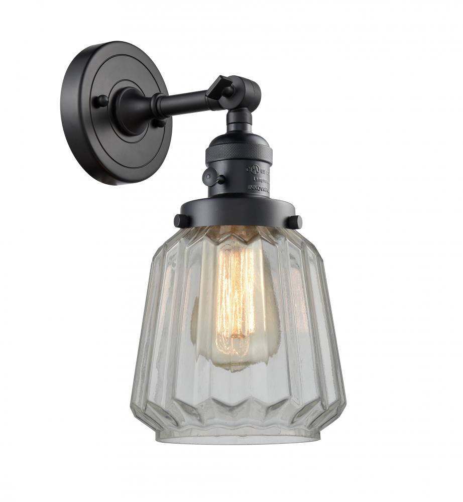 Chatham - 1 Light - 7 inch - Matte Black - Adjustable Sconce