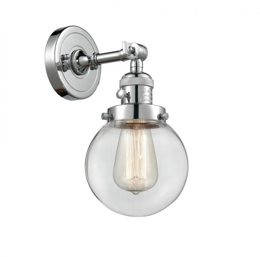 Beacon - 1 Light - 6 inch - Polished Chrome - Adjustable Sconce