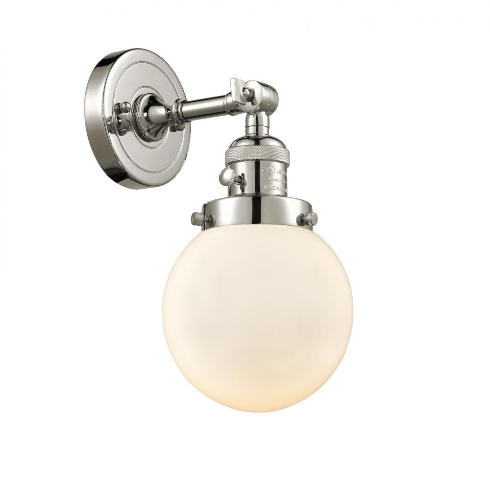 Beacon - 1 Light - 6 inch - Polished Nickel - Adjustable Sconce
