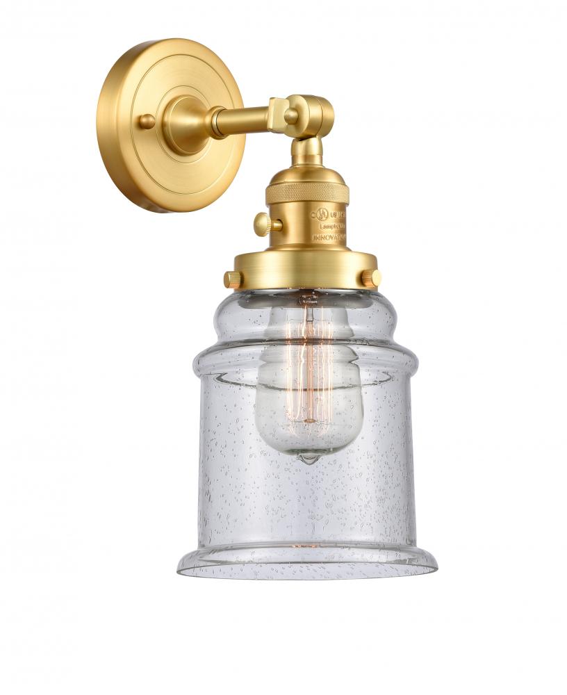 Canton - 1 Light - 7 inch - Satin Gold - Adjustable Sconce