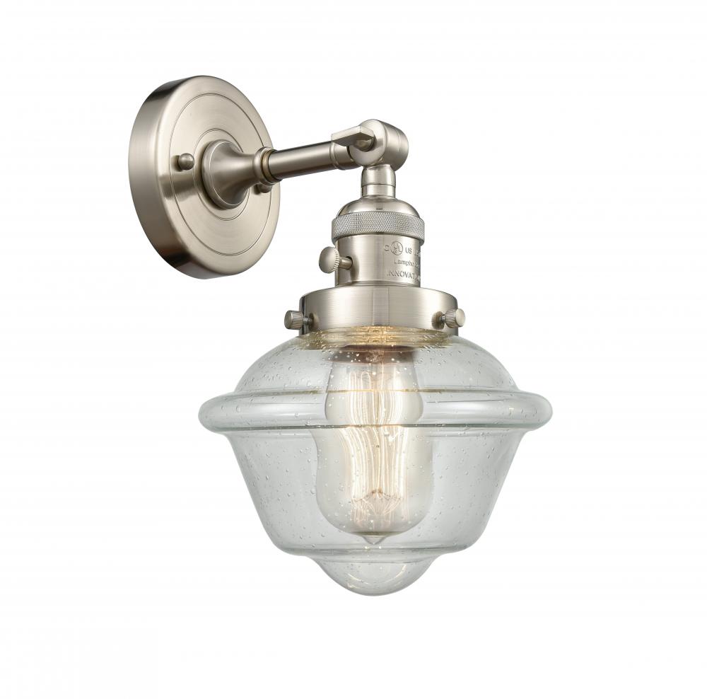 Oxford - 1 Light - 8 inch - Brushed Satin Nickel - Adjustable Sconce