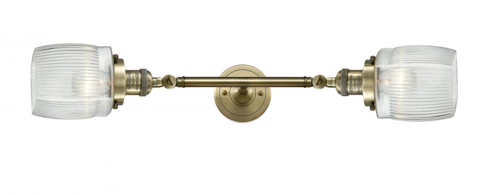 Colton - 2 Light - 6 inch - Black Antique Brass - Adjustable Bath Vanity Light