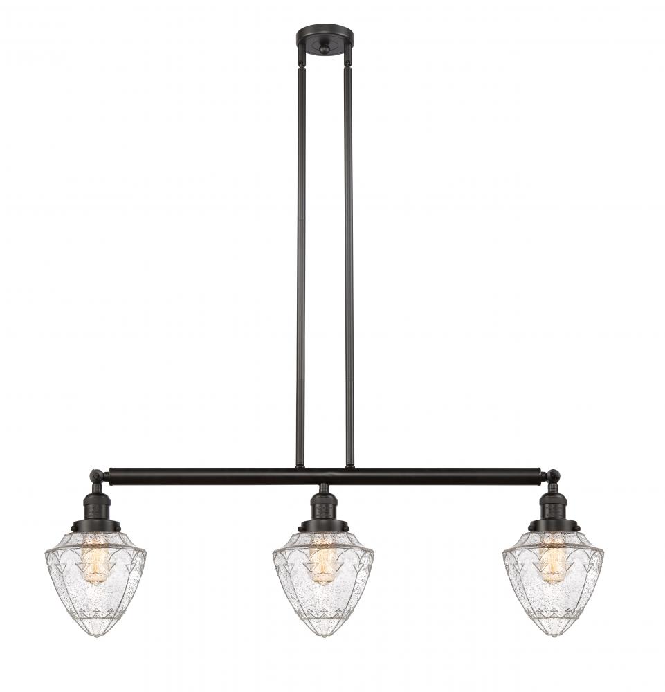 Bullet - 3 Light - 38 inch - Oil Rubbed Bronze - Stem Hung - Adjustable Island Light