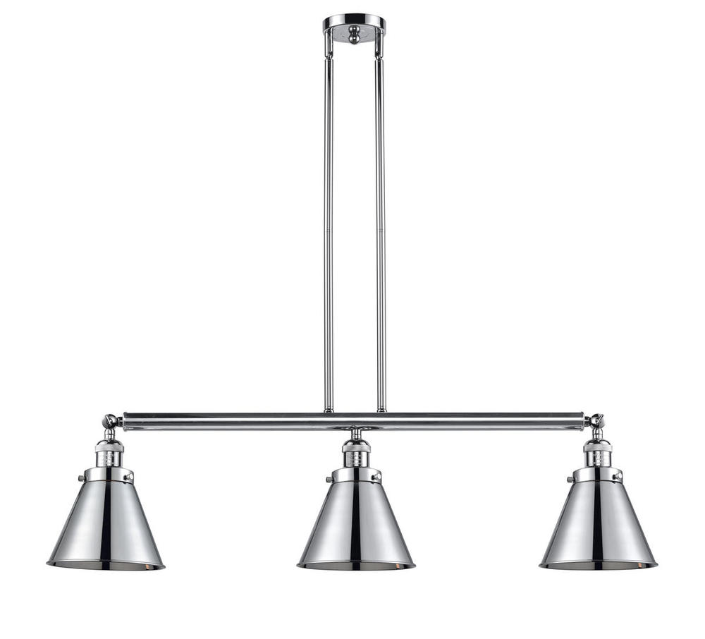 Appalachian - 3 Light - 40 inch - Polished Chrome - Stem Hung - Adjustable Island Light