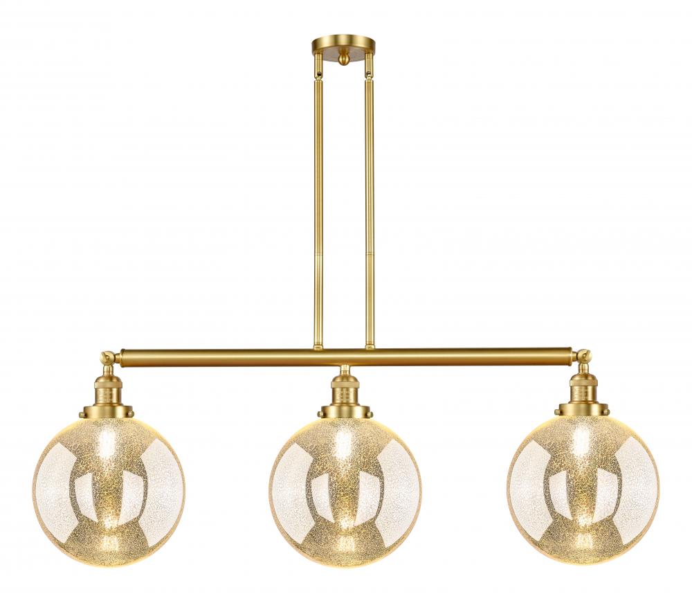 Beacon - 3 Light - 42 inch - Satin Gold - Stem Hung - Adjustable Island Light