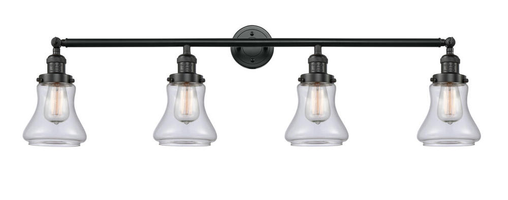 Bellmont - 4 Light - 42 inch - Matte Black - Adjustable Bath Vanity Light