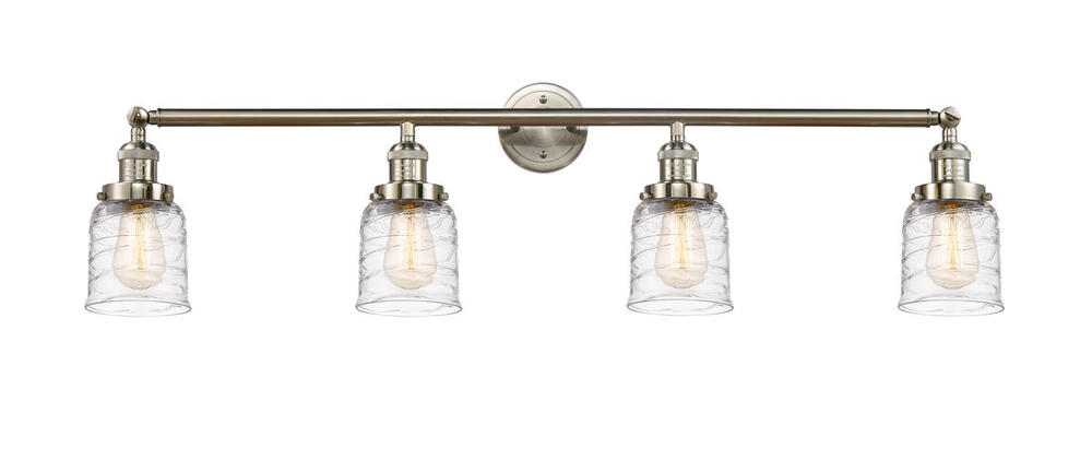 Bell - 4 Light - 42 inch - Brushed Satin Nickel - Adjustable Bath Vanity Light