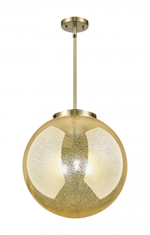 Beacon - 3 Light - 16 inch - Antique Brass - Cord hung - Pendant