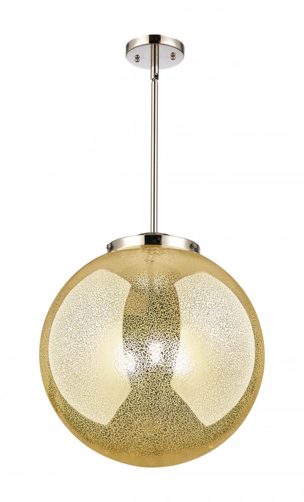 Beacon - 3 Light - 16 inch - Polished Nickel - Cord hung - Pendant