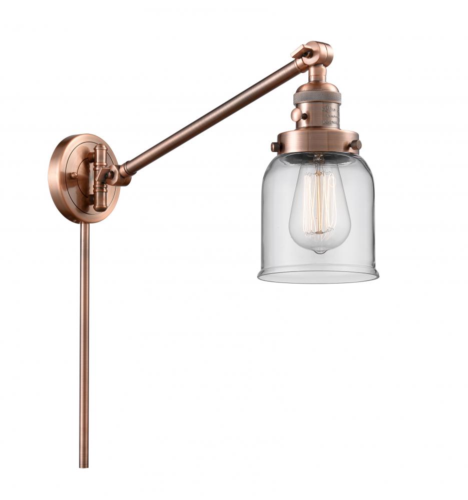 Bell - 1 Light - 8 inch - Antique Copper -Adjustable Swing Arm
