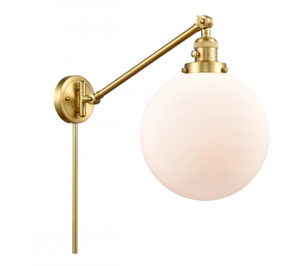 Beacon - 1 Light - 10 inch - Satin Gold -Adjustable Swing Arm