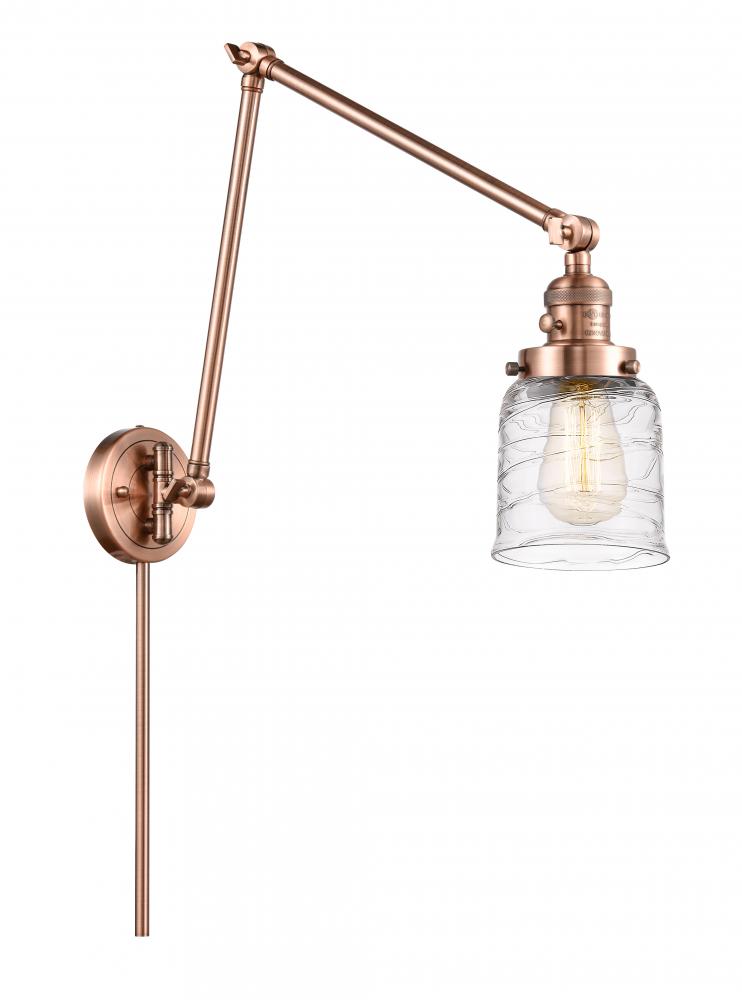 Bell - 1 Light - 8 inch - Antique Copper -Adjustable Swing Arm