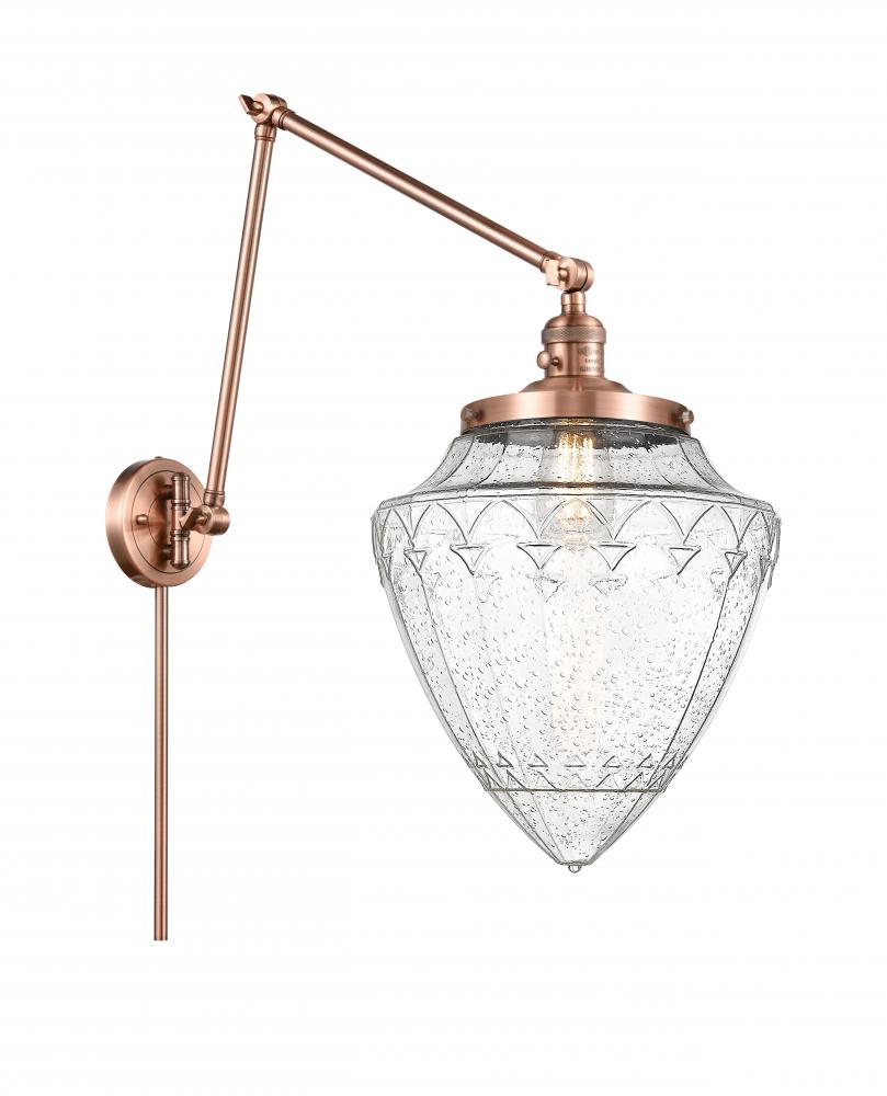 Bullet - 1 Light - 12 inch - Antique Copper -Adjustable Swing Arm