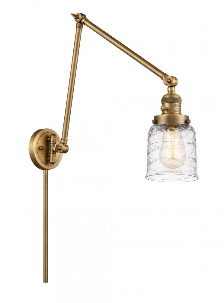 Bell - 1 Light - 8 inch - Brushed Brass -Adjustable Swing Arm