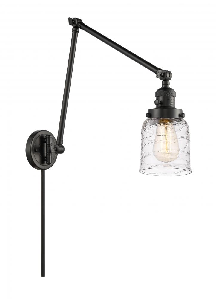 Bell - 1 Light - 8 inch - Matte Black -Adjustable Swing Arm