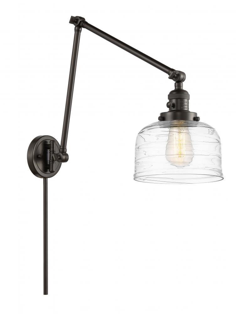 Bell - 1 Light - 8 inch - Oil Rubbed Bronze -Adjustable Swing Arm