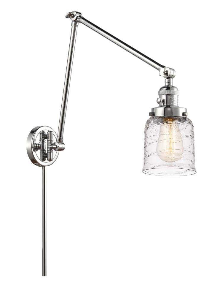 Bell - 1 Light - 8 inch - Polished Chrome -Adjustable Swing Arm