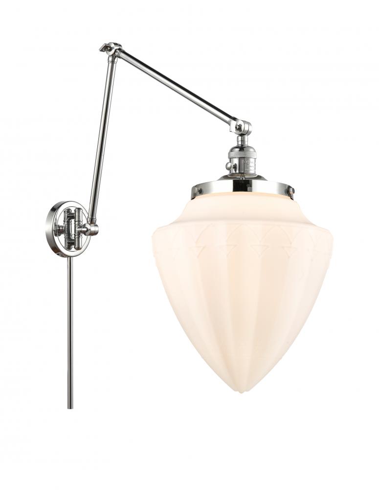 Bullet - 1 Light - 12 inch - Polished Chrome -Adjustable Swing Arm