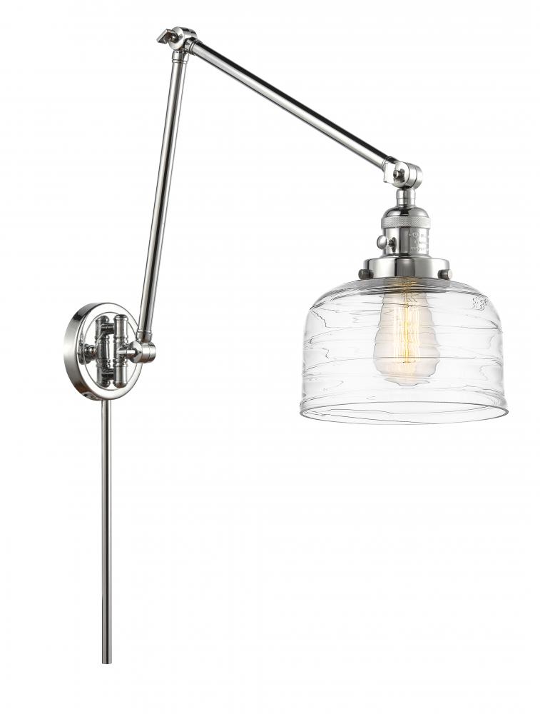 Bell - 1 Light - 8 inch - Polished Chrome -Adjustable Swing Arm