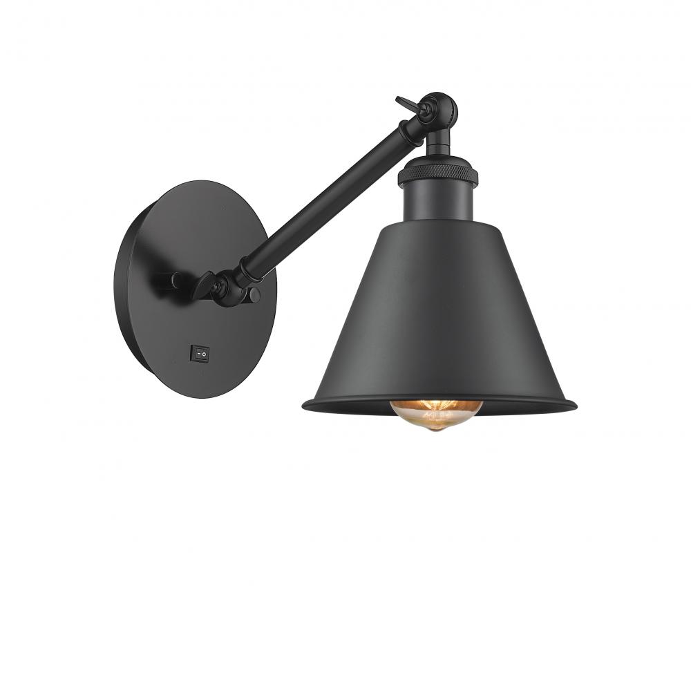 Smithfield - 1 Light - 7 inch - Matte Black - Adjustable Sconce