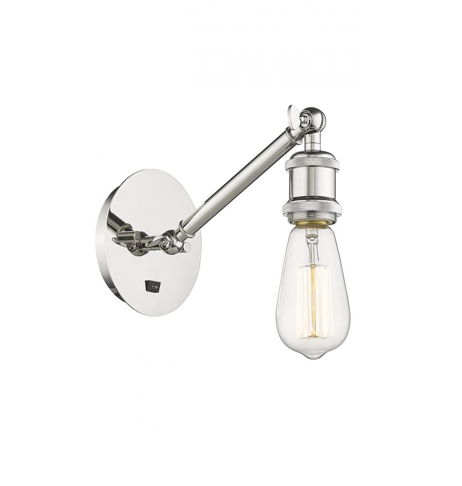 Belfast - 1 Light - 5 inch - Polished Nickel - Adjustable Sconce