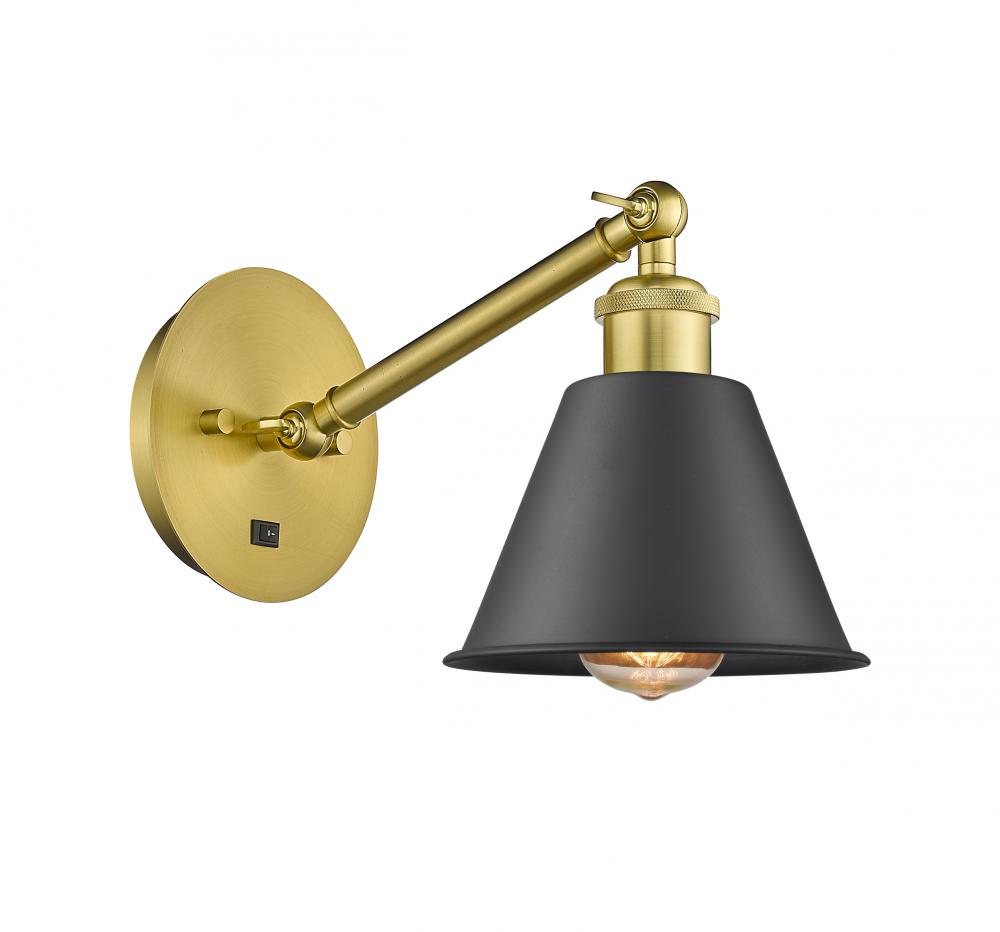Smithfield - 1 Light - 7 inch - Satin Gold - Adjustable Sconce