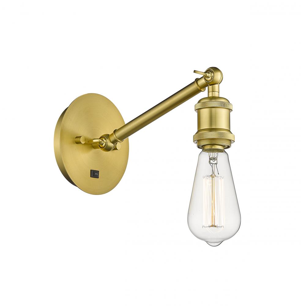 Belfast - 1 Light - 5 inch - Satin Gold - Adjustable Sconce