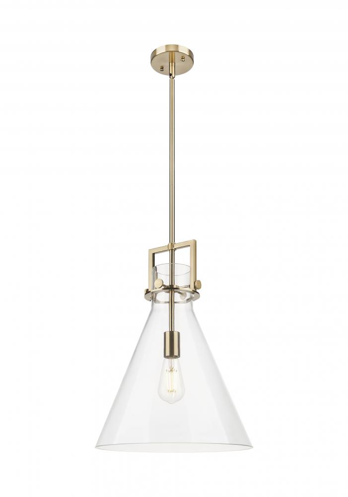 Newton Cone - 1 Light - 14 inch - Champagne Bronze - Cord hung - Pendant