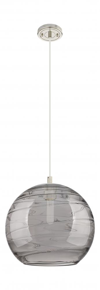 Crown Point - 1 Light - 12 inch - Polished Nickel - Pendant