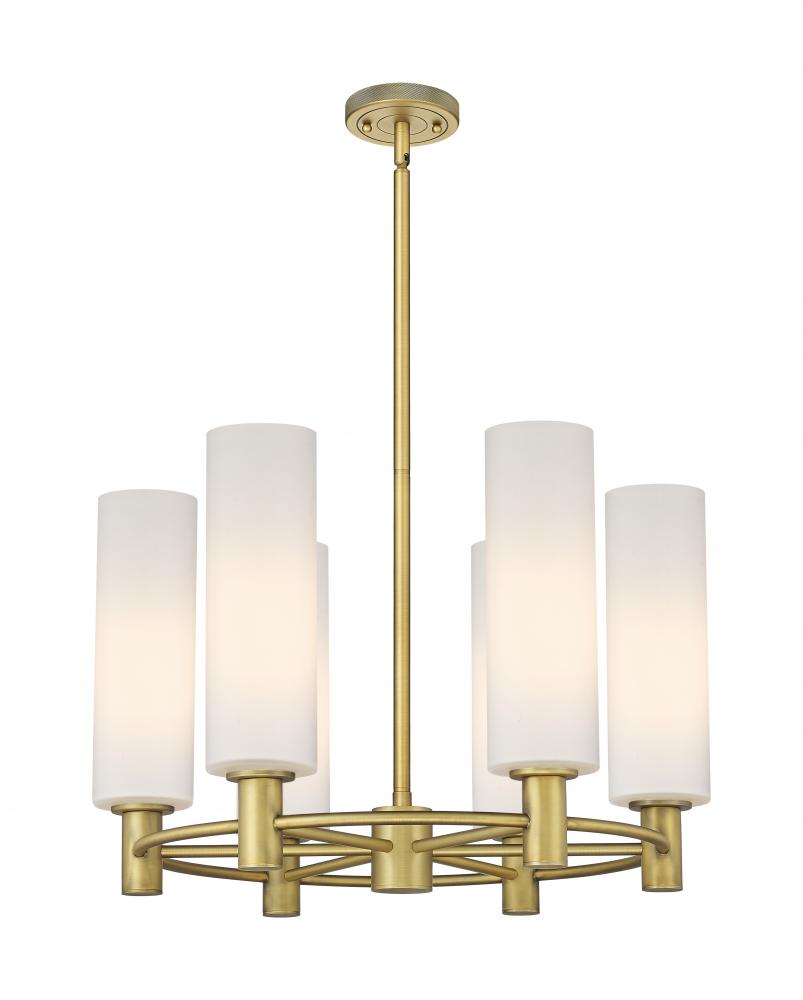 Crown Point - 6 Light - 24 inch - Brushed Brass - Chandelier
