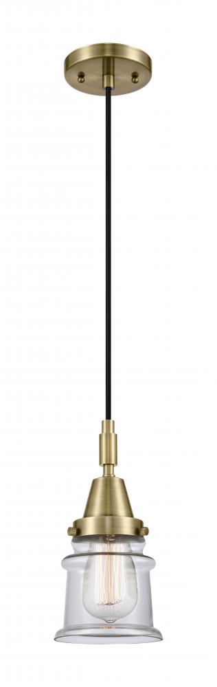 Canton - 1 Light - 7 inch - Antique Brass - Mini Pendant