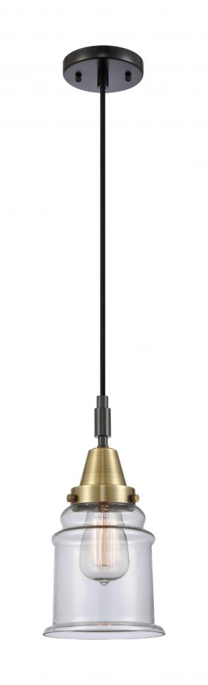 Canton - 1 Light - 7 inch - Black Antique Brass - Mini Pendant