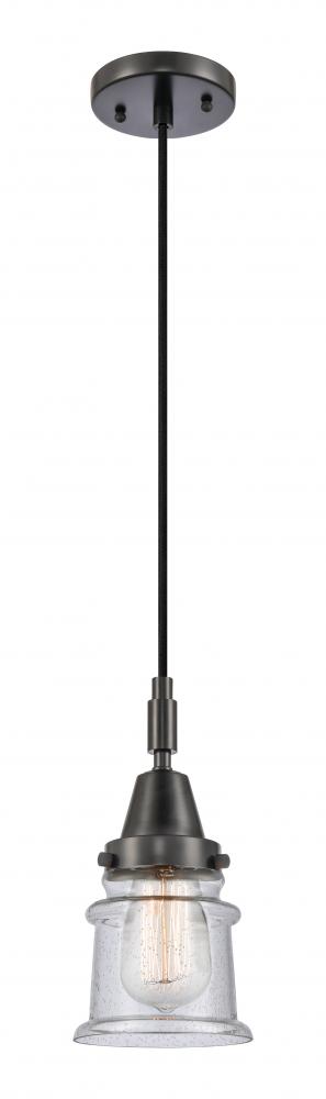 Canton - 1 Light - 7 inch - Matte Black - Mini Pendant