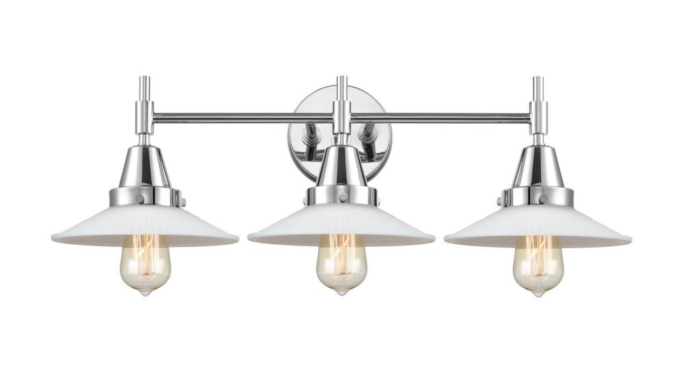Halophane - 3 Light - 27 inch - Polished Chrome - Bath Vanity Light