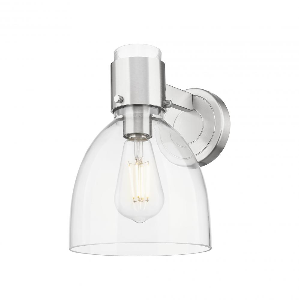 Lawton Bell - 1 Light - 8 inch - Satin Nickel - Sconce